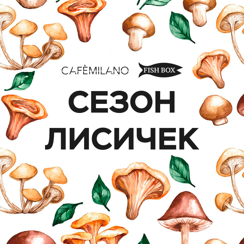 Гастрономическое восхищение для любителей грибов – Fish Box и CAFÈMILANO представляют свои сезонные меню